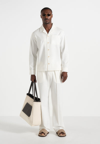Constant - Linen Overshirt - White