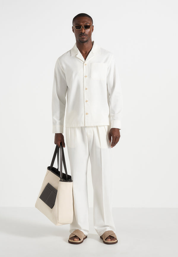 Constant - Linen Overshirt - White