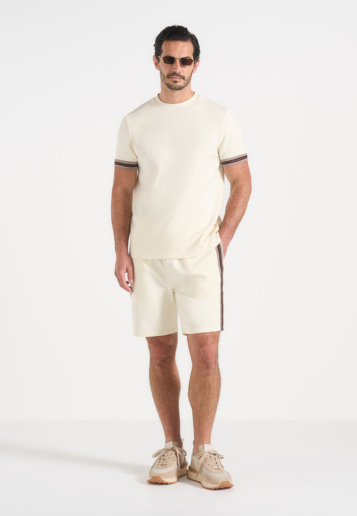 Layton - Taped Cotton T-Shirt - Cream