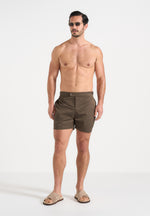 Brian - Polished Nylon Swim Shorts - Olive