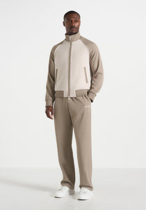 Signature Piped Track Pants - Taupe
