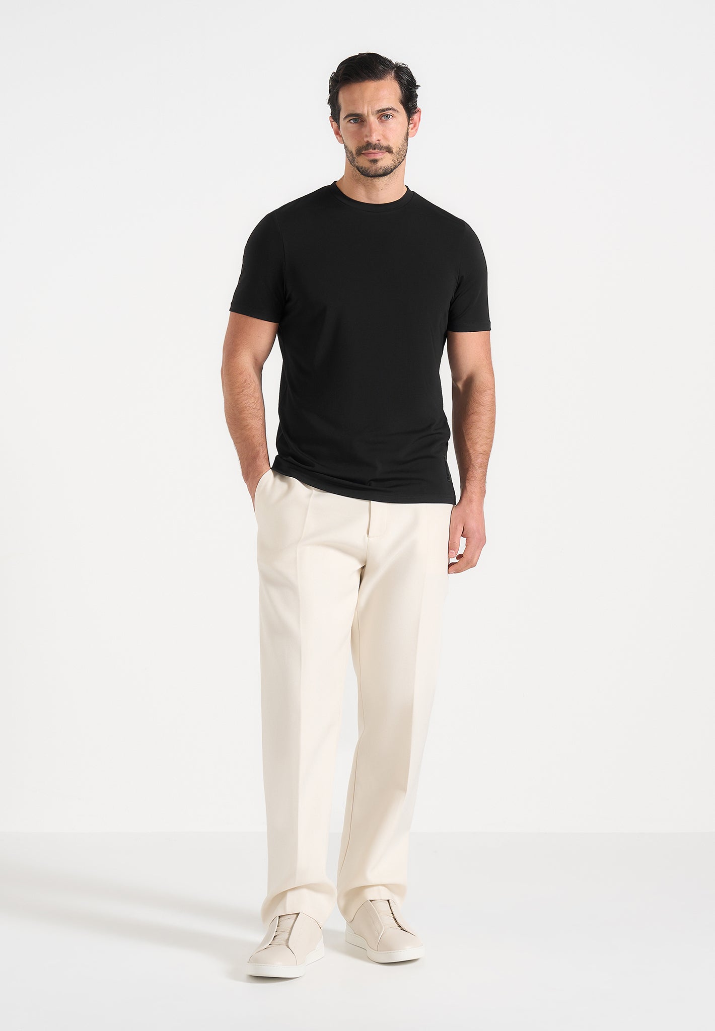 TS003 - Fitted Luxe T-Shirt - Black 