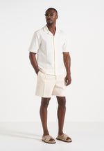 Marin - Tailored Pleated Shorts - Cream
