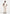 Loic -  Wide Leg Textured Trousers with Belt - Cream