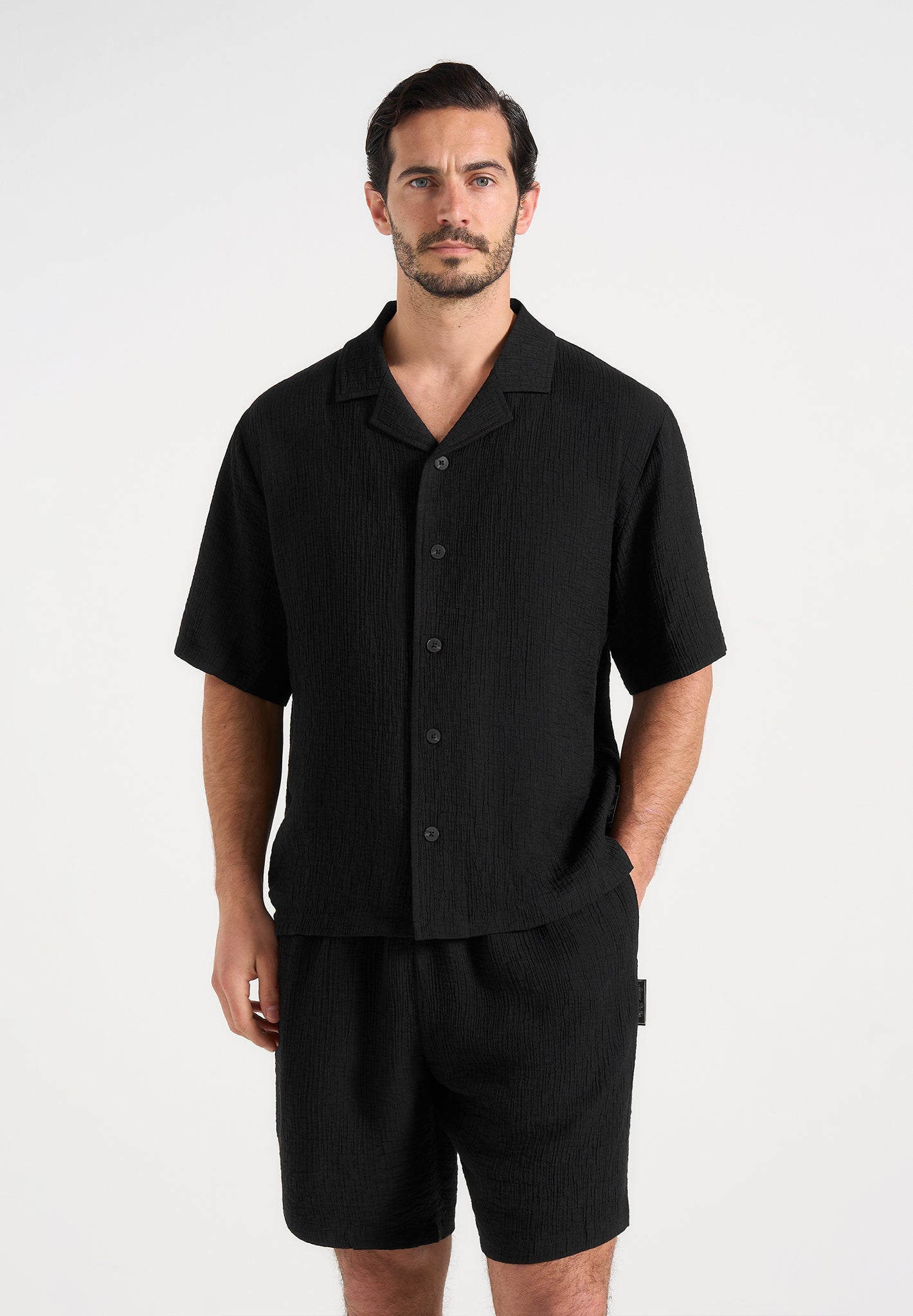 harley-unisex-textured-revere-shirt-black