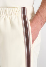 Taylor - Taped Cotton Shorts - Cream