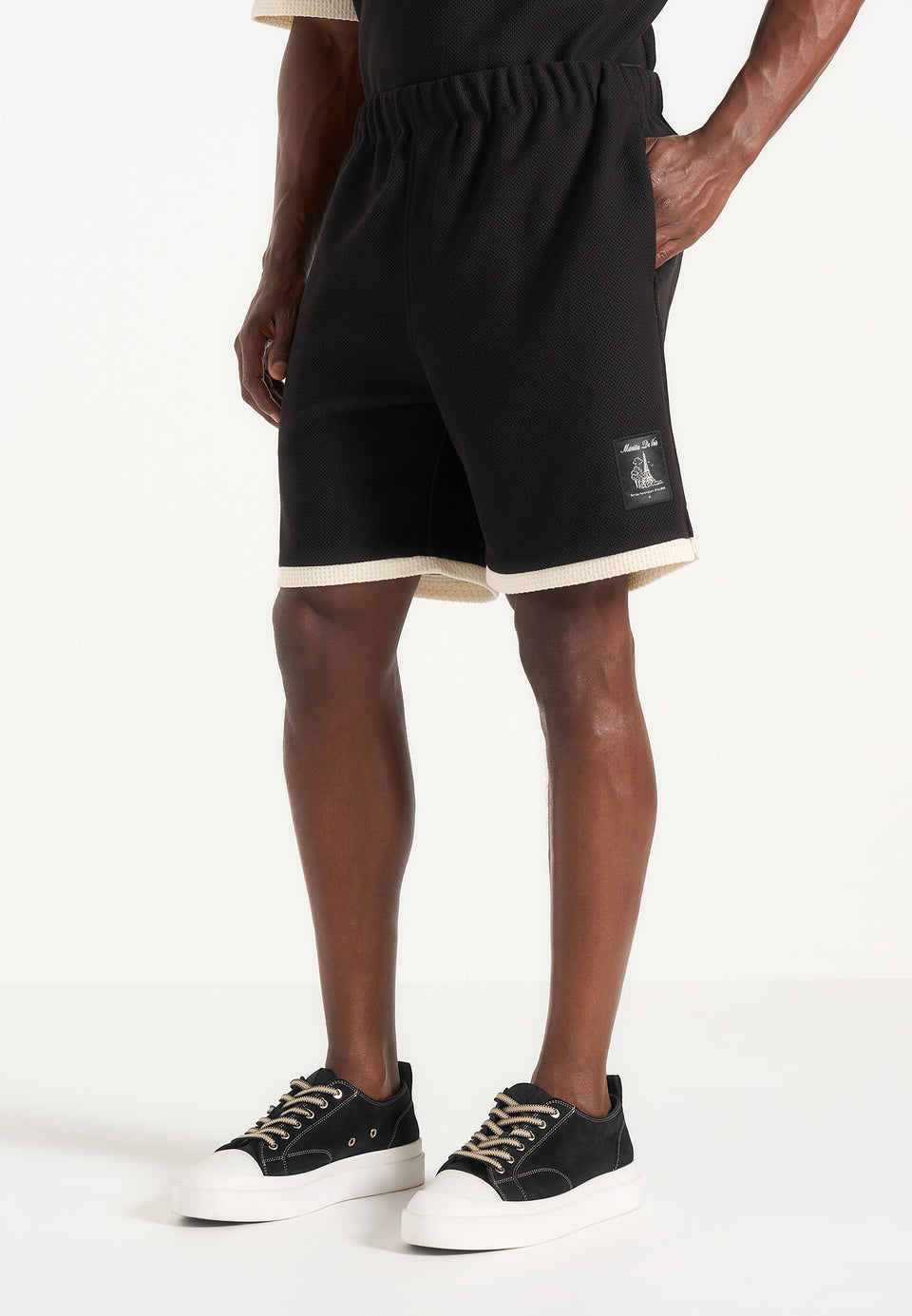 reuben-crochet-detail-shorts-black