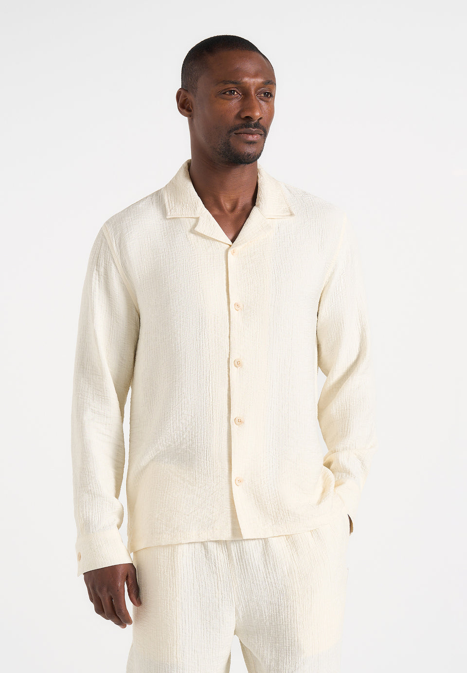 bailey-unisex-textured-long-sleeve-shirt-cream