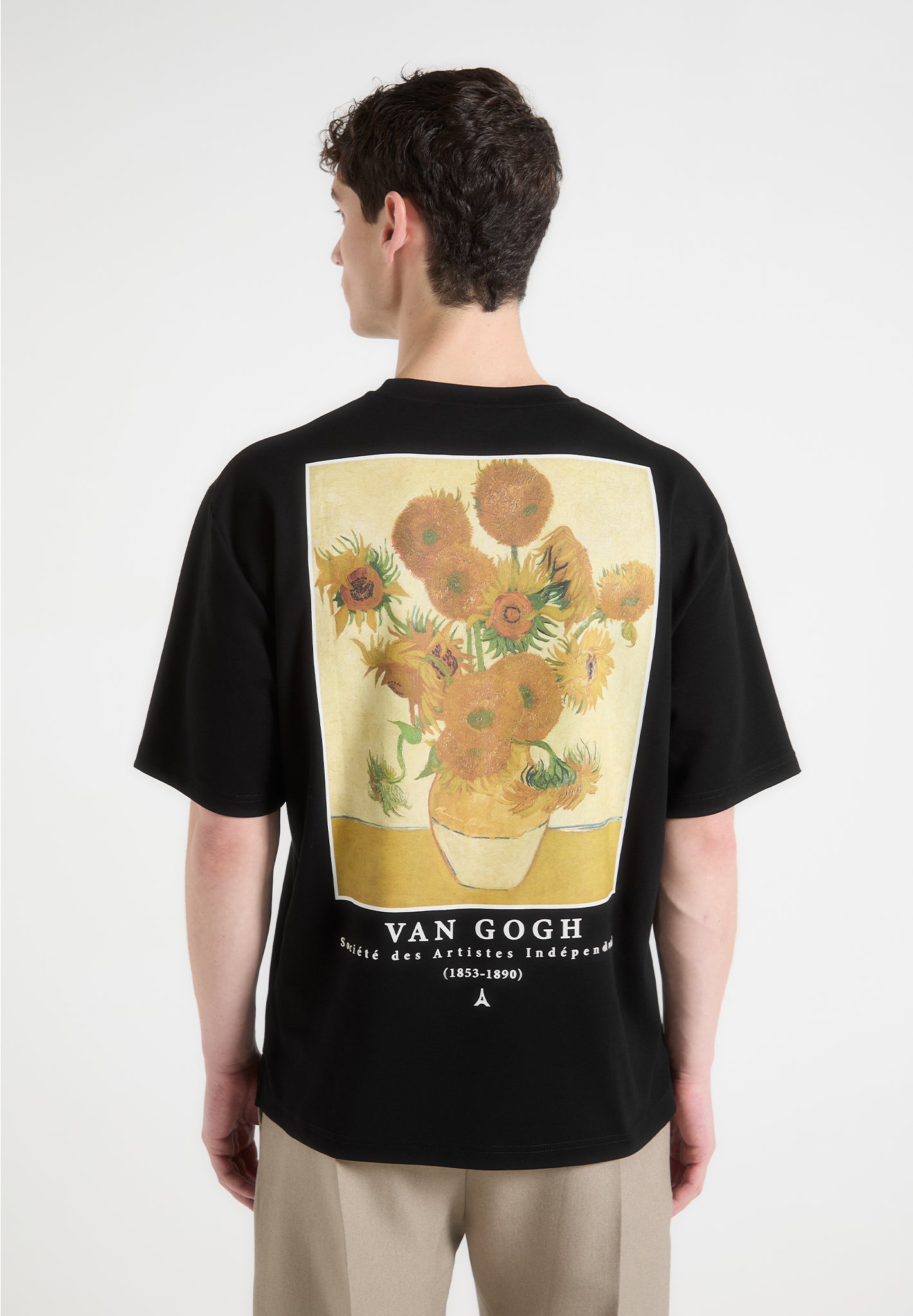 sunflowers-van-gogh-cotton-t-shirt-black