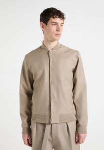 Savin - Tailored Bomber Jacket - Beige