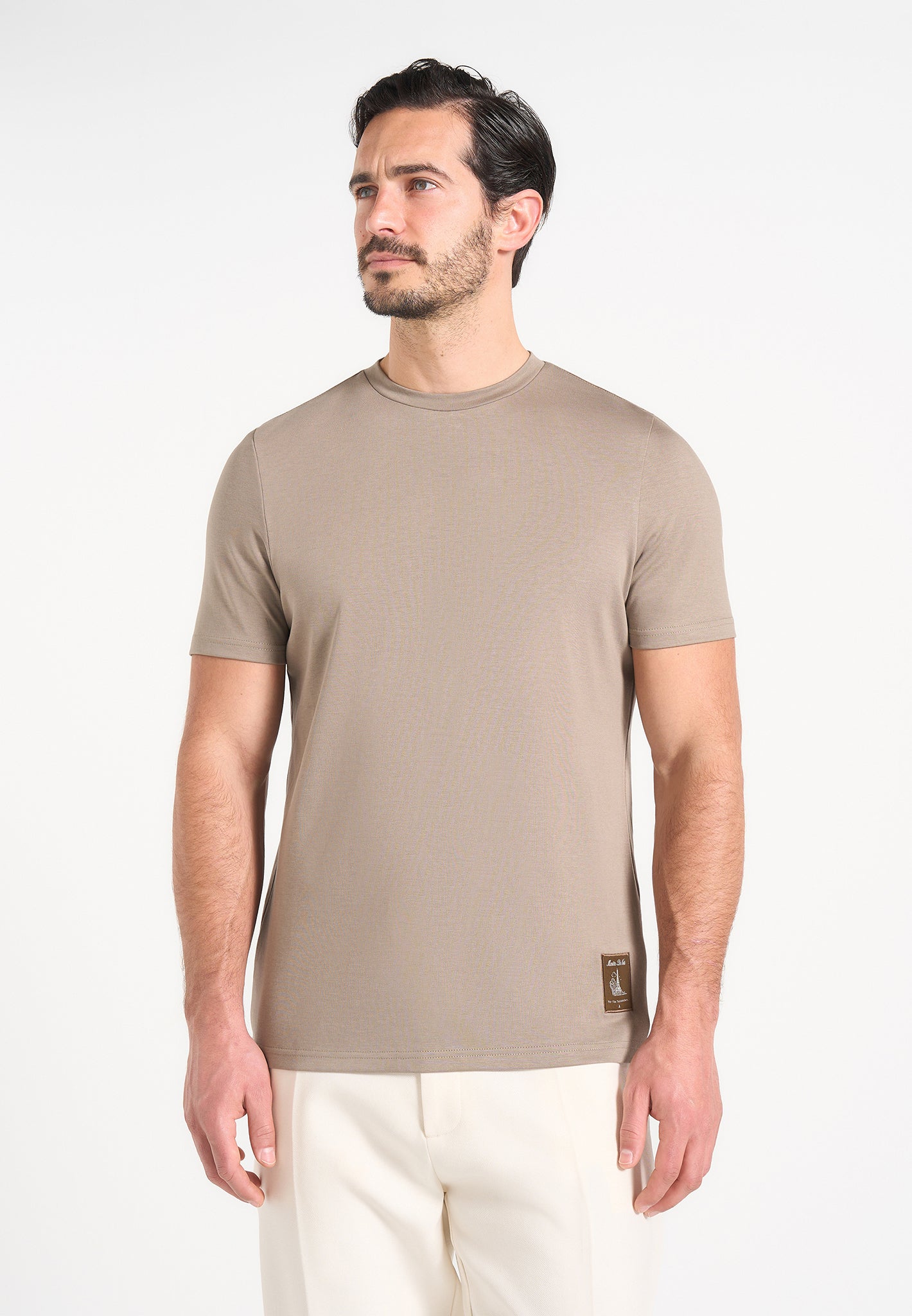 TS003 - Fitted Luxe T-Shirt - Mushroom 