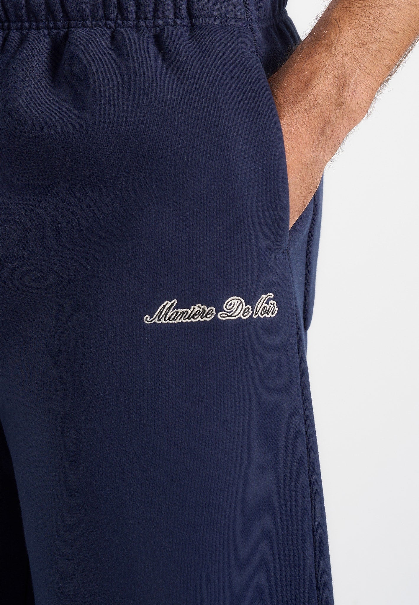 JS003 - Unisex Signature Wide Leg Joggers - Navy