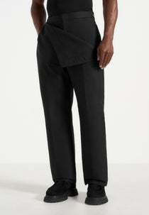 Henri - Foldover Trousers - Black