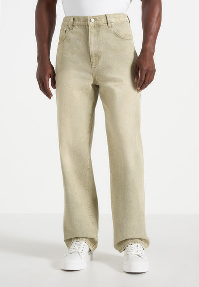 DN002 - Relaxed Fit Denim Jeans - Sage