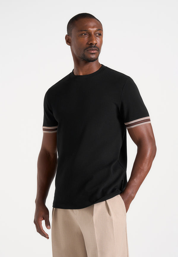 Layton - Taped Cotton T-Shirt - Black