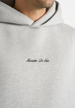 JS001 - Unisex Signature Relaxed Fit Hoodie - Grey Marl