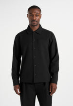 Valentin - Tailored Overshirt - Black