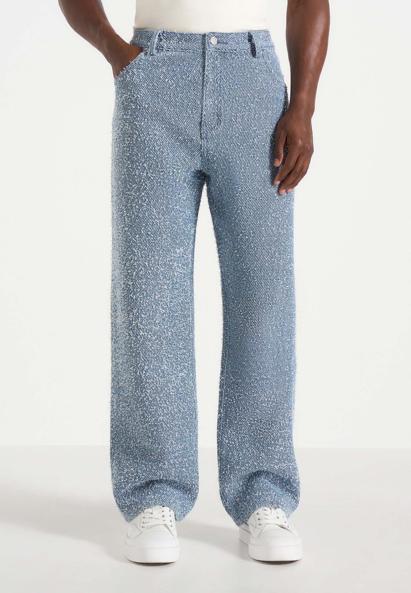 Arnault - Boucle Denim Relaxed Fit Jeans - Blue 