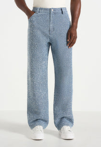Arnault - Boucle Denim Relaxed Fit Jeans - Blue