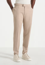 Hubert - Slim Fit Tailored Trousers - Beige