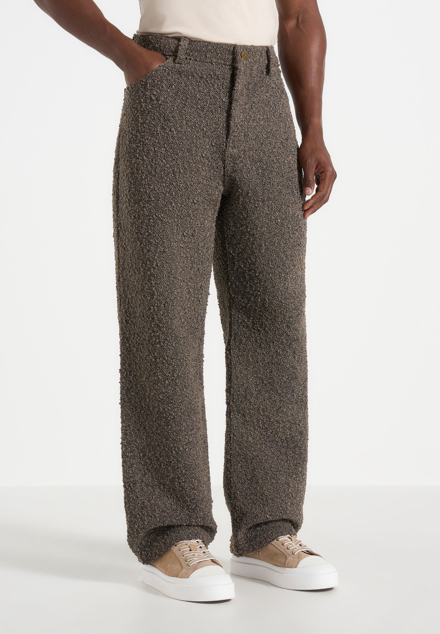 Arnault - Boucle Relaxed Fit Jeans - Brown 