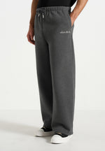 JS003 - Unisex Signature Wide Leg Joggers - Charcoal Grey