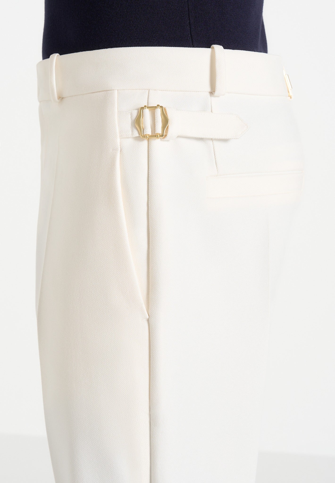 Joseph - Regular Fit Tailored Trousers - Off White