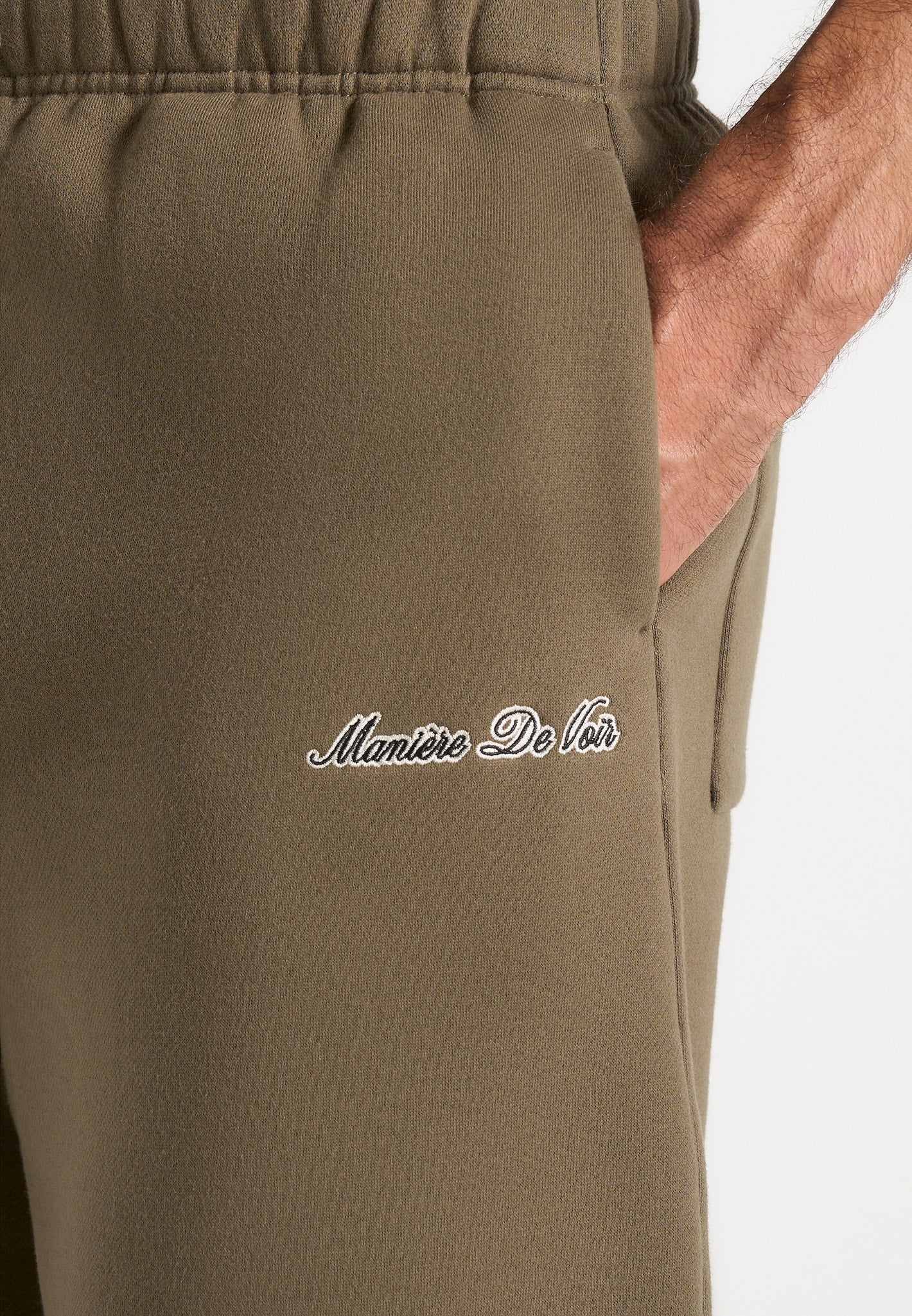 JS003 - Unisex Signature Wide Leg Joggers - Olive