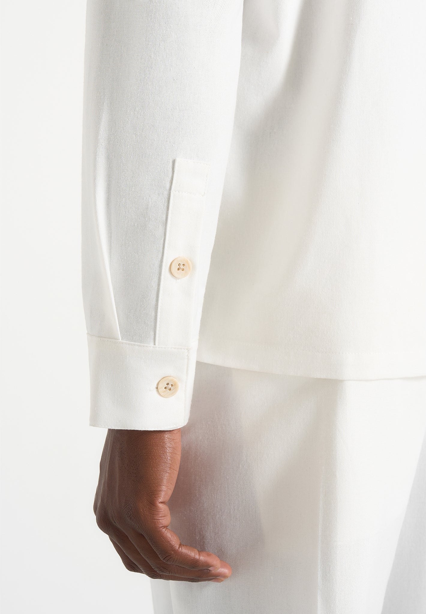 Constant - Linen Overshirt - White