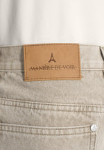 DN002 - Relaxed Fit Denim Jeans - Beige