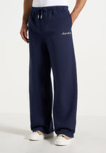 JS003 - Unisex Signature Wide Leg Joggers - Navy