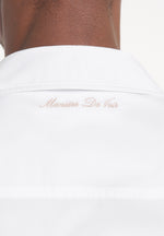 Valen - Applique Detail Long Sleeve Shirt - White