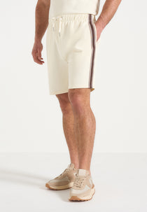 Taylor - Taped Cotton Shorts - Cream