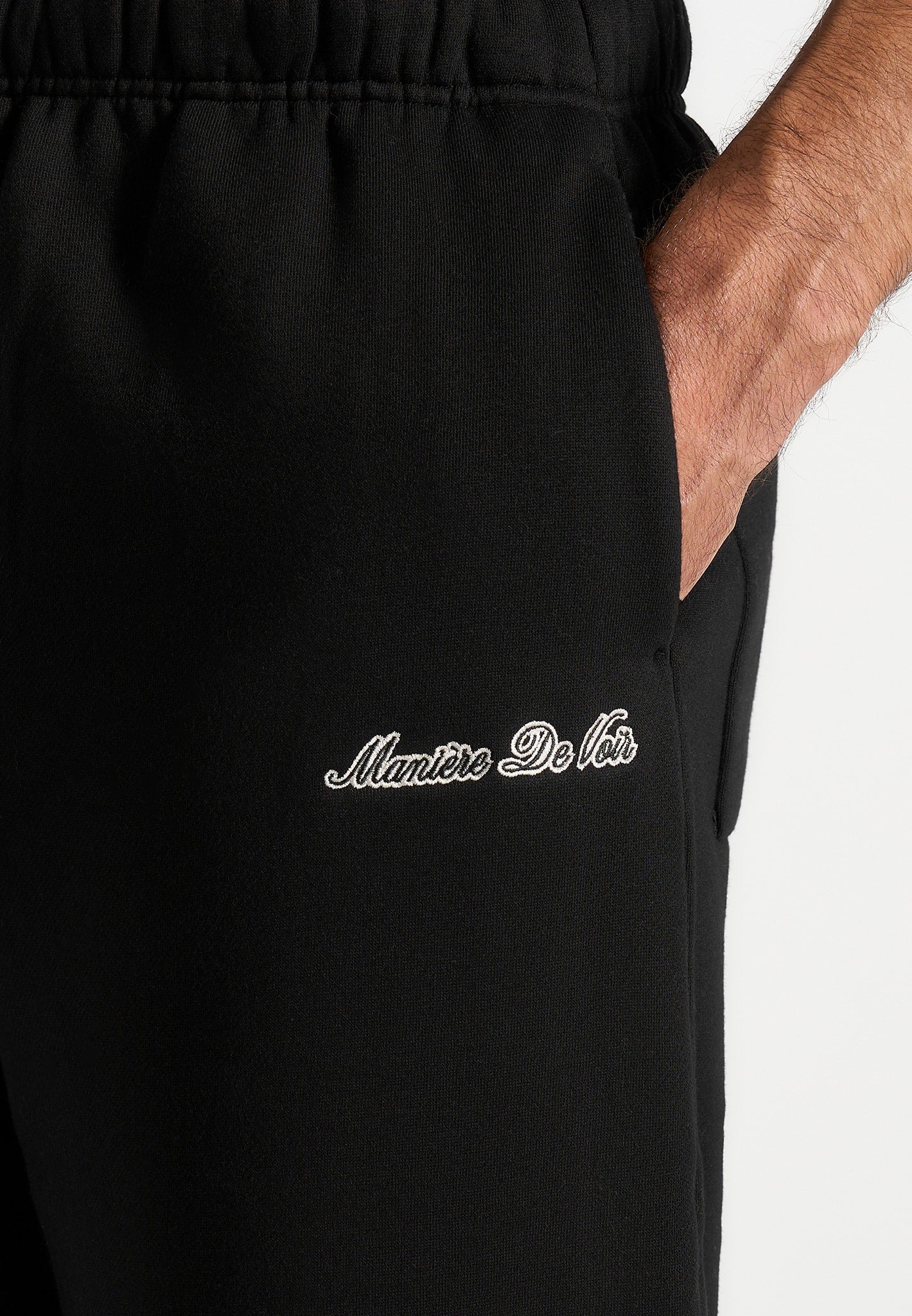 JS003 - Unisex Signature Wide Leg Joggers - Black