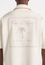 Alexis - Unisex Cote d'Azur Boxy Shirt - Cream