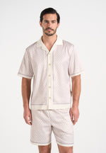 Idriss - Eiffel Monogram Resort Shirt - Cream