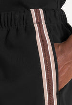 Taylor - Taped Cotton Shorts - Black