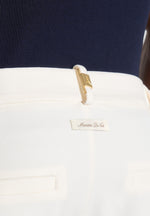 Hubert - Slim Fit Tailored Trousers - Off White