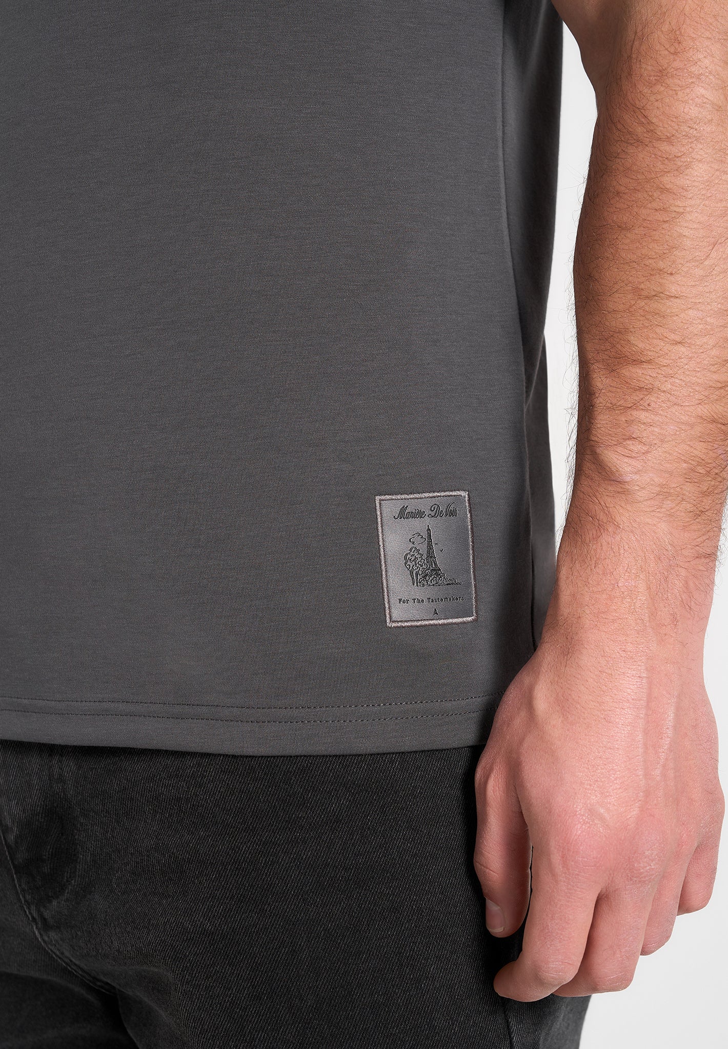 TS003 - Fitted Luxe T-Shirt - Charcoal Grey