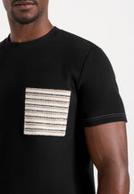 Joris - Whipstitch Pocket Detail T-Shirt - Black