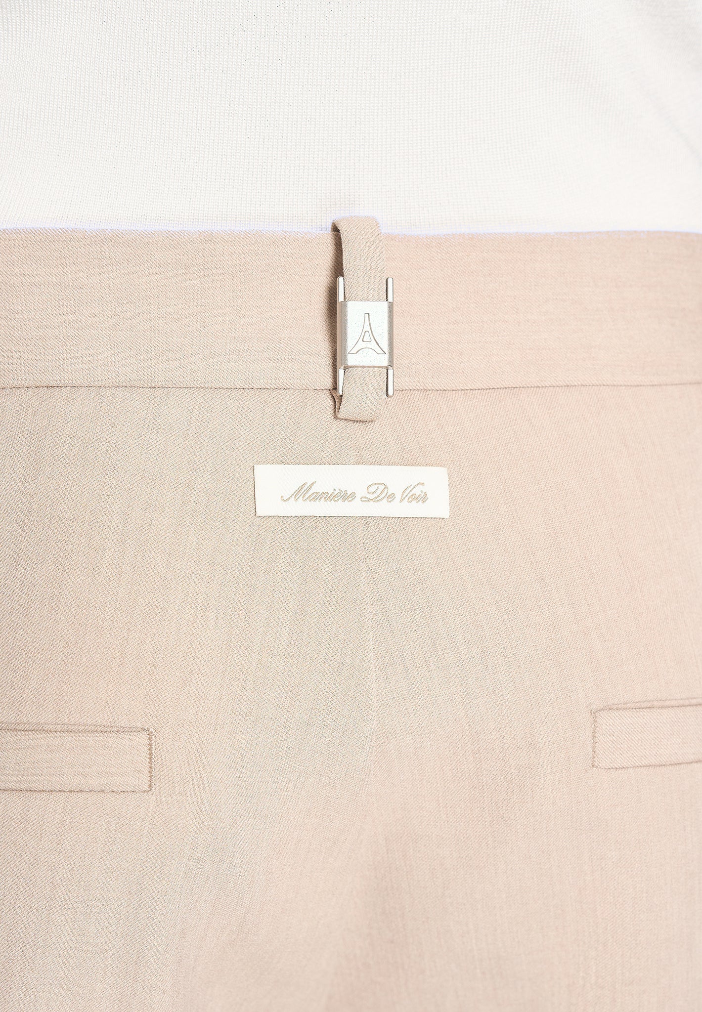 Hubert - Slim Fit Tailored Trousers - Beige