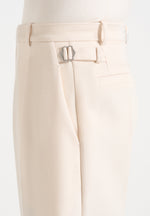 Dorian - Pleated Tailored Trousers - Cream