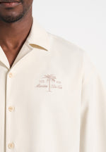 Alexis - Unisex Cote d'Azur Boxy Shirt - Cream