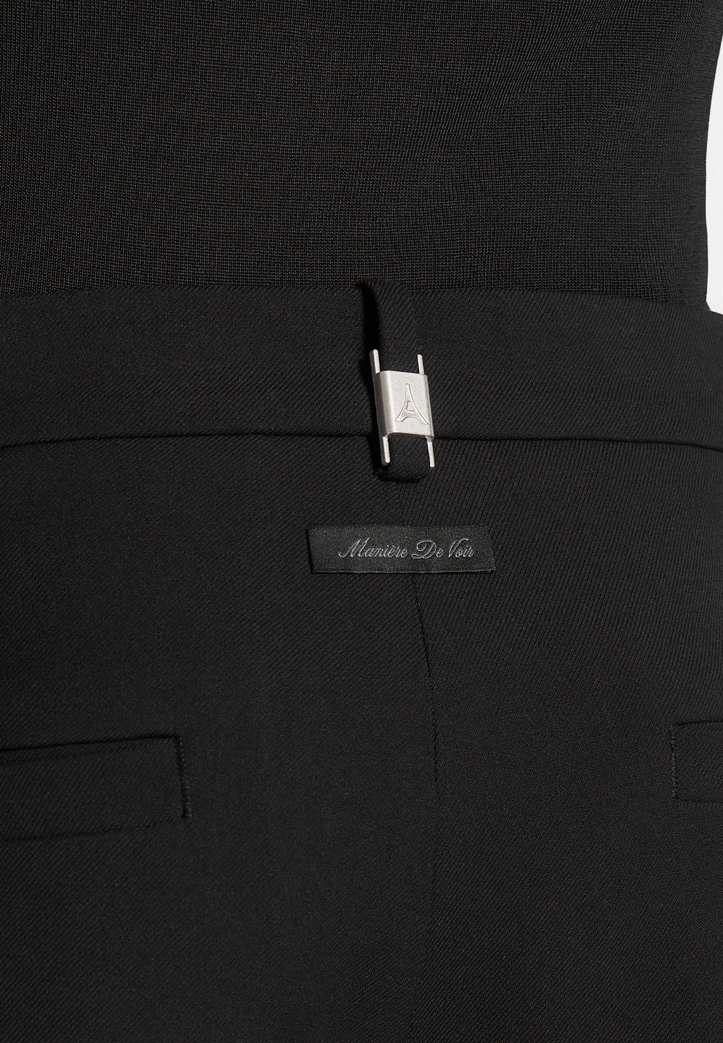Pierre - Twin Pleat Tailored Trousers - Black