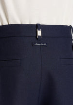 Pierre - Twin Pleat Tailored Trousers - Navy