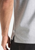 Hugo - Relaxed Fit T-Shirt With Pleat - Grey