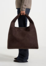 Aubin - Braided Suede Hobo Bag - Brown