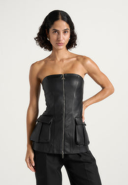 vegan-leather-longline-bandeau-top-black