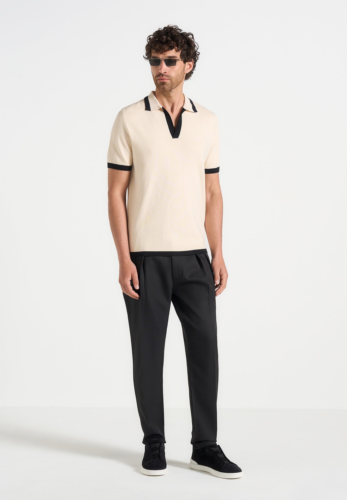 H⁠ubert - Slim Fit Tailored Trousers - Black