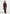 Esma - Suede Asymmetric Coat with Cinch Belt - Brown